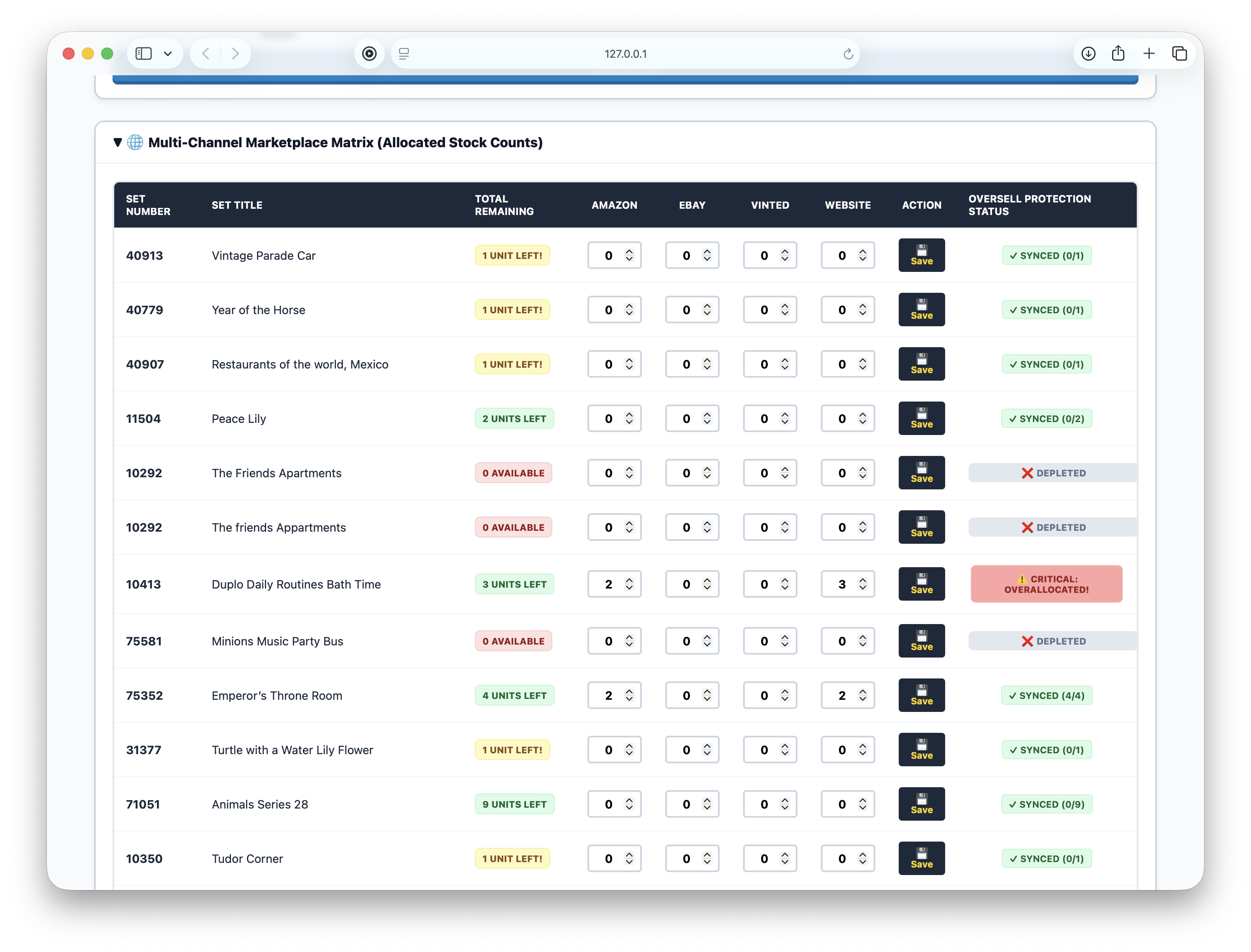 Engine Master Dashboard